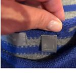 Liz Claiborne  Blue Gray Embroidered Deer Long Sleeve Pullover Sweater Large Photo 4