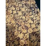 Current Air ANTHROPOLOGIE Harmony Metallic Snake Print Skirt Yellow Size Small Photo 7