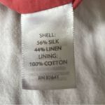 J. Jill Women's Silk & Linen Red Lined Sleeveless Tank Top Size M Photo 7