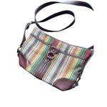 Etienne Aigner Vintage  Women's Multicolor Striped Print Crossbody Purse Bag Photo 1