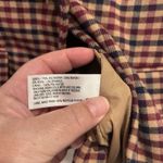 Merona Vintage Tan Red Blue Plaid Check Wool Blend Preppy Academia Blazer 10 Photo 8