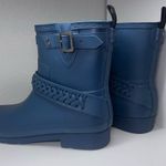 Hunter Refined Studded biker boots rockpool blue 10 Photo 3