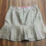 Banana Republic Fluted Silver Mini Skirt Size 10 Photo 5