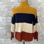 Dressbarn Colorblock Mockneck Sweater Yellow Size undefined Photo 3