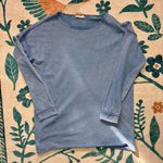 Free People Movement Long Sleeve Light Sweater Blue Photo 0