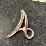 Sarah Coventry Letter Initial A Silver Tone Brooch Pin Signed Photo 4