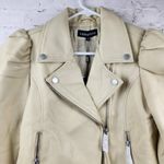 Retrofête Retrofete Lo Leather Jacket in Cream Size Small NWT Moto Biker Photo 6