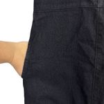 Prairie Underground Rainer Stretch Denim Dress XS Stretch Pockets Minimalist USA Black Photo 4