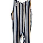 Olivaceous Romper Striped Size Medium Women’s Jumper Blue Photo 0