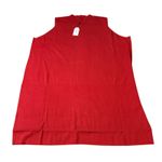 Universal Standard NWT‎  Size 4XL (38-40) Red Crew High Neck Sweater Tank Shirt Photo 0