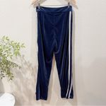 Honey Punch  Blue Velvet High Waisted Casual Pants with Strips Size M Preowned Photo 5