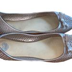 Melissa Dreamed by  Gold Perforated Jelly Ballet Flats with Bow size 8 Photo 1