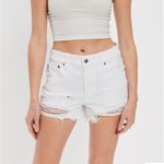 American Eagle NWT  Distressed 90’s Boyfriend Mid Denim Shorts W14 Photo 0