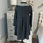 Bellamie  Heather Black Cowl Neck Long Sleeve Dress Shift Winter Womens XS Photo 6