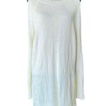 Lush Clothing Lush Cream Long Sleeve Cold Shoulder Knit Sweater Dress Size M Photo 0