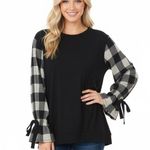 1.4.3. Story by Line Up 123 Story by Anthropologie small black blouse Photo 0