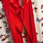 Elegant Red Lace Lingerie one piece Photo 4