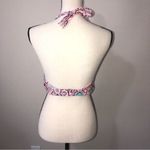 Shade & Shore Swim Bikini Top Size 36D Pink Print Tassel Photo 1