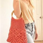 Topshop Crochet Knit Boho Bag Photo 1