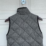 J.Crew Women’s Vest Excursion Herringbone Beige Black Quilted Puffer XS Photo 4