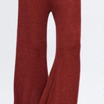 ZARA Knit Culottes in Red Rust Wide Leg High Waist Photo 0