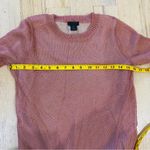 J.Crew NEW  mesh knit pink metallic sweater Photo 4
