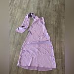SAU LEE Chic Satin Halter Mini Dress in Lavender Purple Size 10 Photo 6