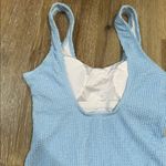Light Blue Textured Swimsuit Size XS Photo 2
