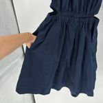 Old Navy Waist-Defined Puff-Sleeve Cotton-Poplin Side-Cutout Mini Dress size XS Photo 6