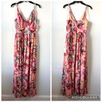 Dress the Population  Danae Floral Maxi Dress Gown Peach Multi S Photo 2