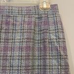 Plaid Gray and Purple Women's Skirt size 10 vintage like new Photo 1