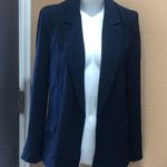 Pleione  navy blue oversized open blazer Photo 1