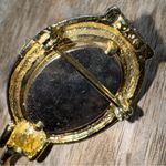 Vintage 1980's Gold Tone AJC Cat‎ Kitty Peering INTO Toilet Brooch 3D Pin Photo 1