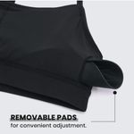 CRZ Yoga Butterluxe Y Back Sports Bra Padded Racerback Black Medium NWT Photo 5