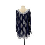 Faithfull the Brand  Mali Dress‎ in Devani Print Navy Blue Size US 6 Photo 7