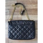 Jaeger  London Black Quilted Leather Shoulder Bag Kate Middleton Quiet Luxury Photo 7