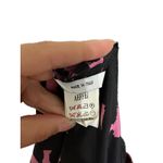 Moschino CheapandChic pink black floral A-line silk dress size Small Photo 4
