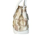 Coach  Signature‎ Hamptons Optic Madeleine Satchel Handbag Purse Photo 4