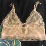 Victoria's Secret VICTORIA’S SECRET bralette olive green cream NWOT lace boning side zipper Photo 0