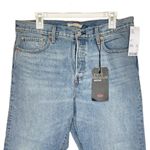 Levi's  Womens Wedgie Frayed Jeans Size 32 Blue Denim Button Fly NWT High Waist Photo 2