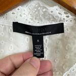 White House | Black Market  NWT White Eyelet Tank Top Size Small Photo 2