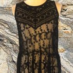EXPRESS  brand black sheer lace top flared bottom Photo 0