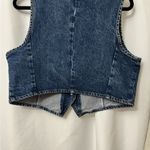 ZARA  Blue Denim Crop Top Photo 2