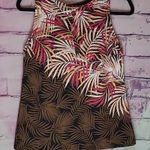 Lands' End  TROPICAL LEAF PRINTED TANKINI TOP MODEST WITH SUPPORT CUPS 12 Photo 0