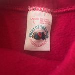 Fruit of the Loom Women’s L/G Pink Crewneck Sweatshirt  Cotton Blend Size Large Photo 3