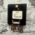 Akira EUC Accessories Set of Gold/Bronze Earrings Dangle Flower Photo 5