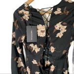 Pretty Little Thing PLT 4 Floral Midi Back Lace Up Dress Photo 1