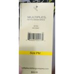 Multiples  Petite Green Space Sleeveless Midi Dress Palm Leaf Print Size PM Photo 5