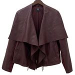 G by Giuliana Rancic Wine Fly Away Lapel Jacket L Size L Photo 5