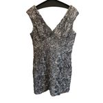 Scarlett Women's Floral Lace Sheath Dress Size 16 Silver Sleeveless V-Ne… Photo 3